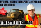 Supervisors, motor transport and other ground transit operators Opportunities in Canada: A Comprehensive Immigration, Salary, and Duties Guide